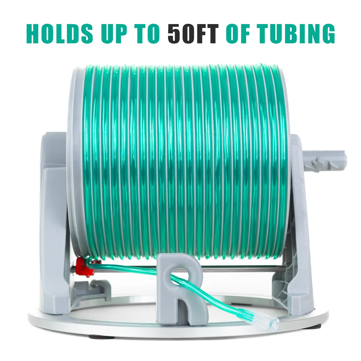 Retractable Oxygen Cord Reel - tubing reel medical front view