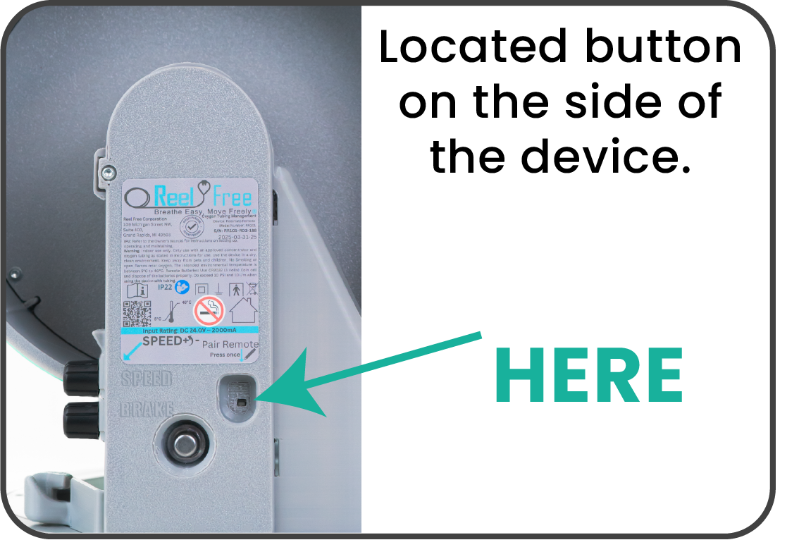 Step 1 - Oxygen Line Reel