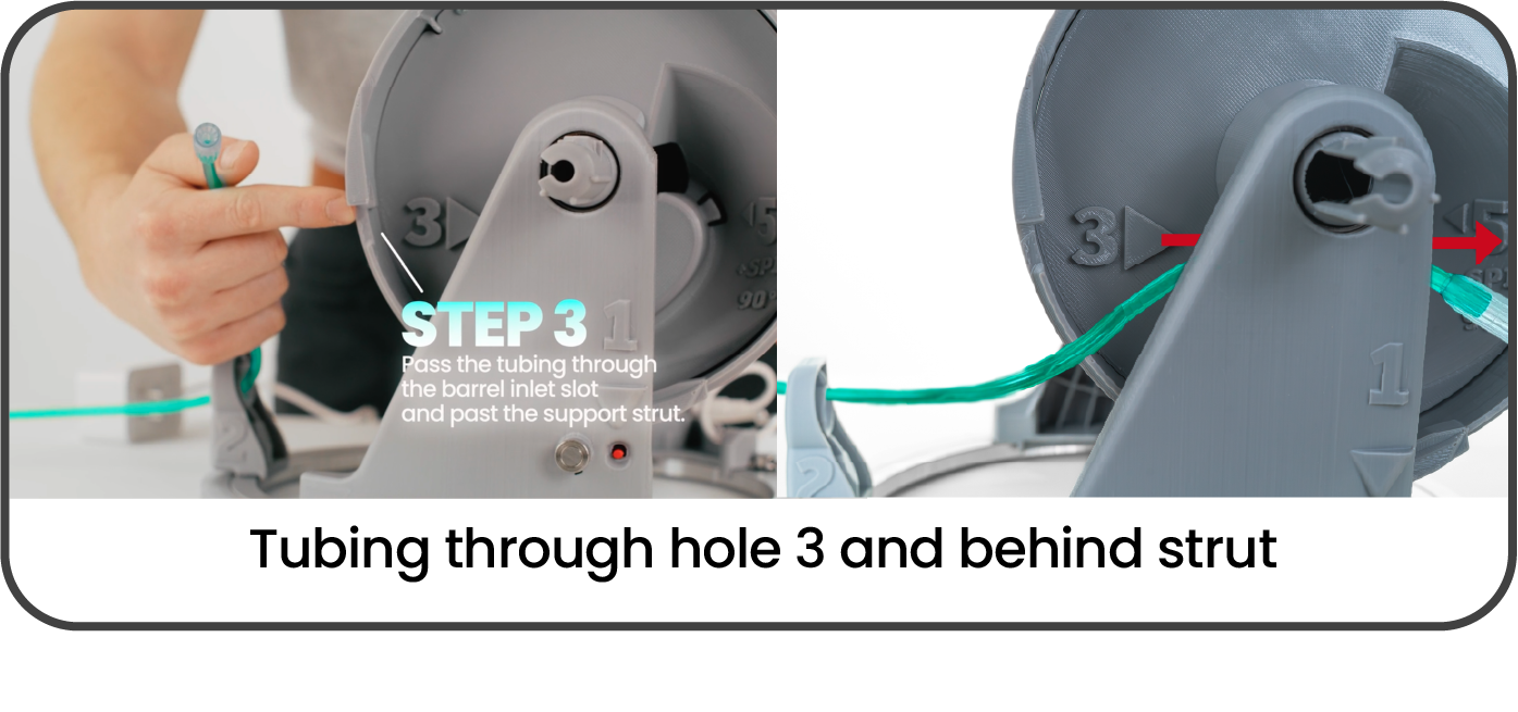 Step 3 - Retractable Reel For Oxygen Tubing
