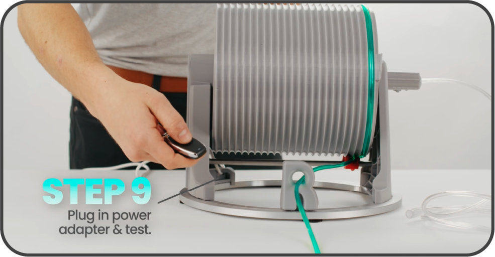 Step 9 - Retractable Medical Oxygen Tubing Reel